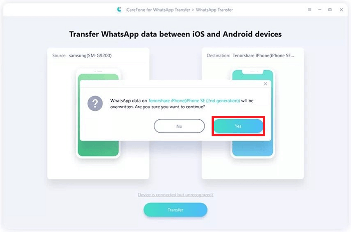 How to transfer WhatsApp from Android to iPhone