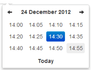 Setting of bootstrap timepicker using datetimepicker library