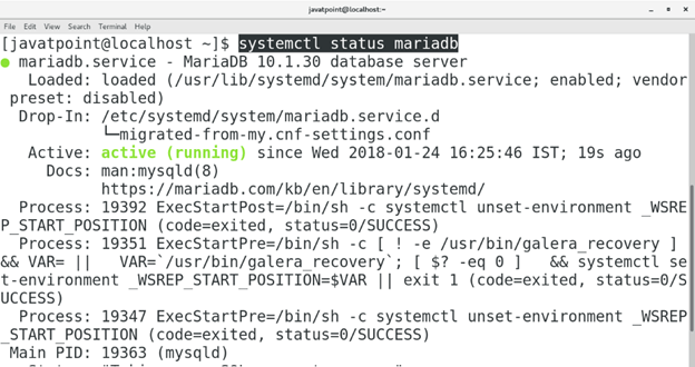 CentOS How to Install MariaDB on CentOS8