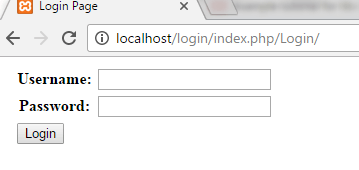 Login Form in CodeIgniter5