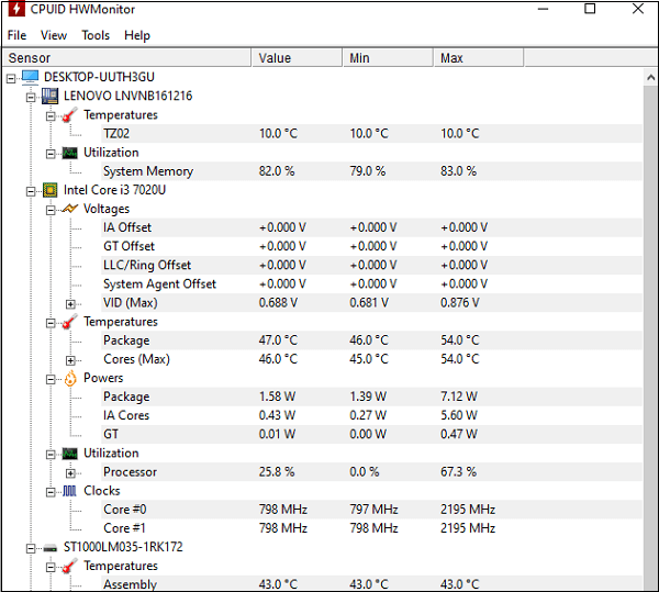 How to tell how hot my CPU is running