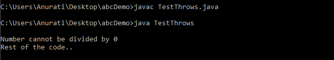 Difference between throw and throws in Java