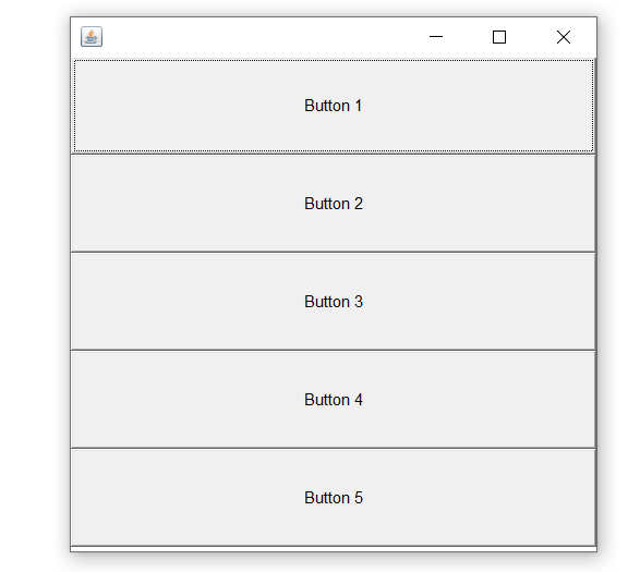 BoxLayout class example