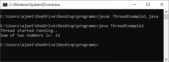 Thread Concept in Java