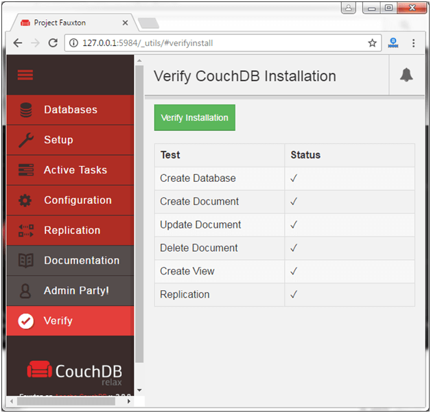 CouchDB Installation 14