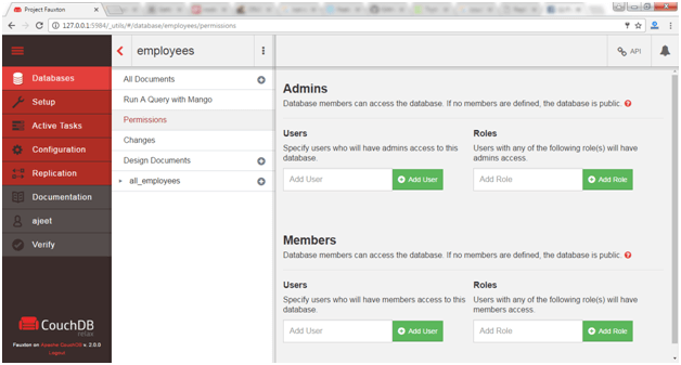 Creating a database user 2