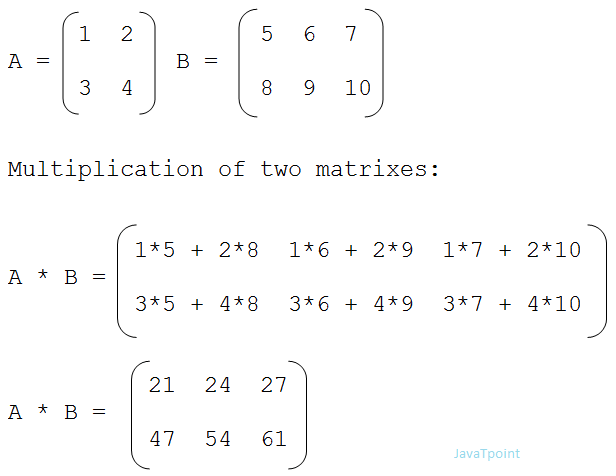 matrix multiplication program in c