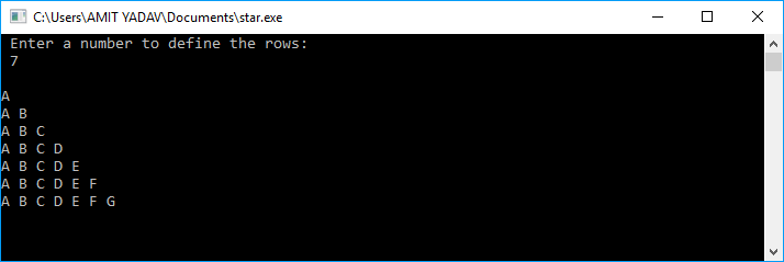 Pyramid Patterns in C