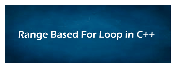 Range-based for loop in C++