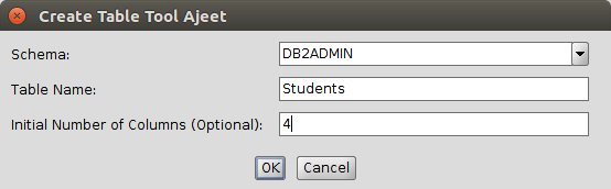 DB2 createtable2 