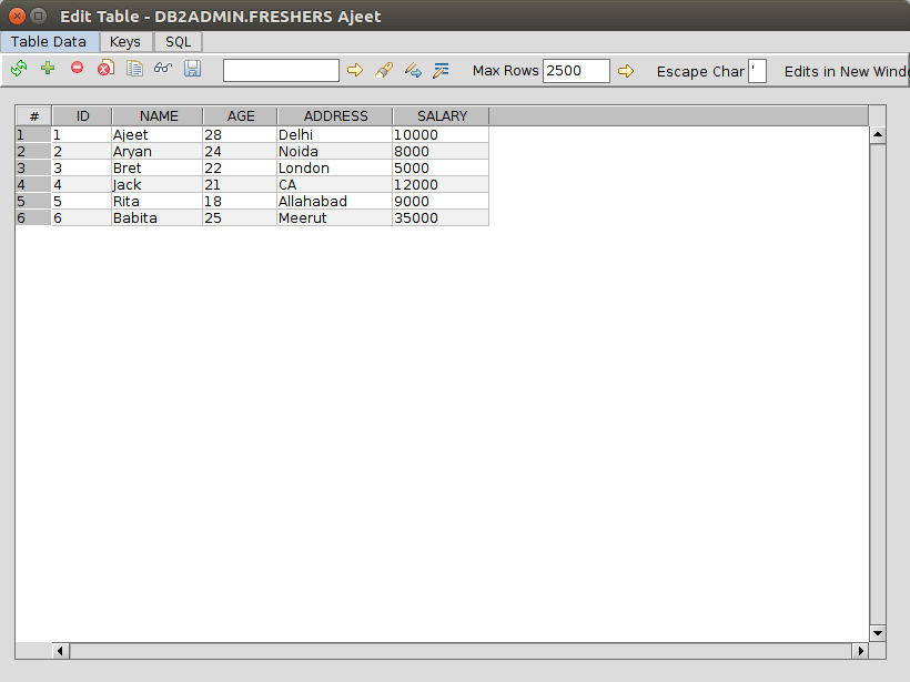 DB2 querybuilder10