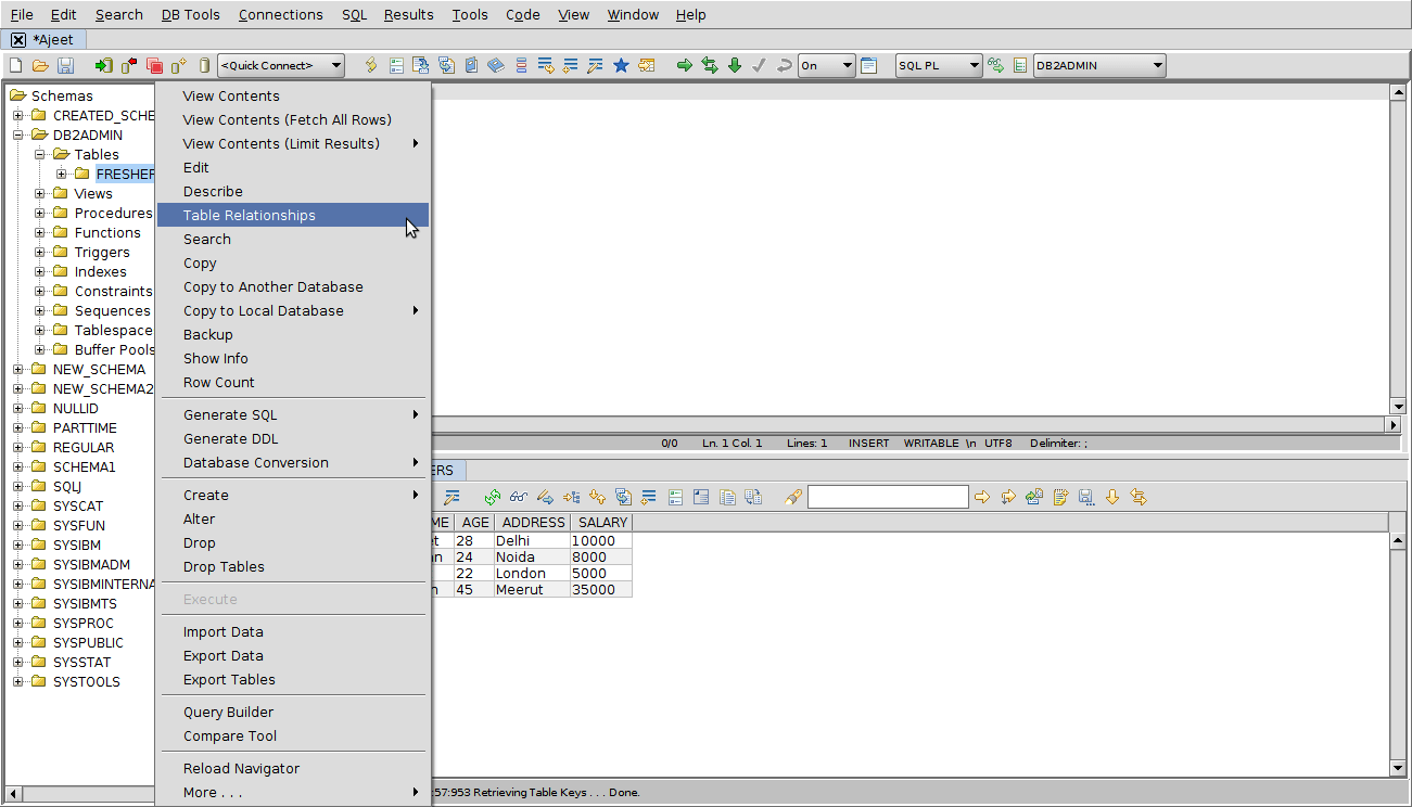 DB2 table_relationship