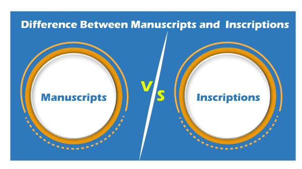 Manuscripts vs Inscriptions