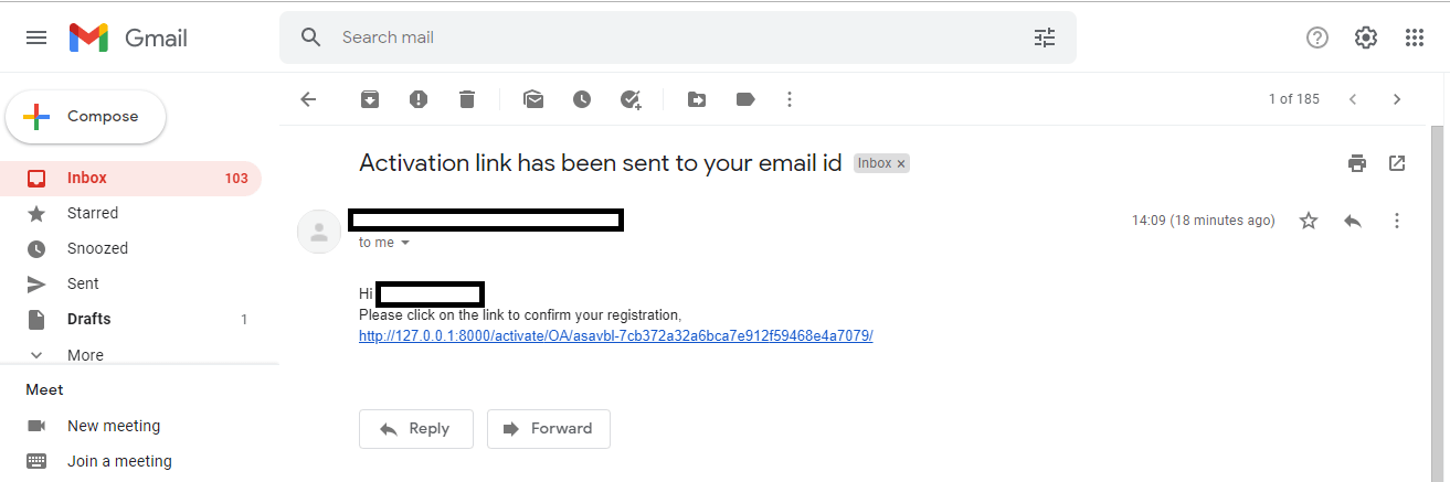 Django User Registration with Email Confirmation