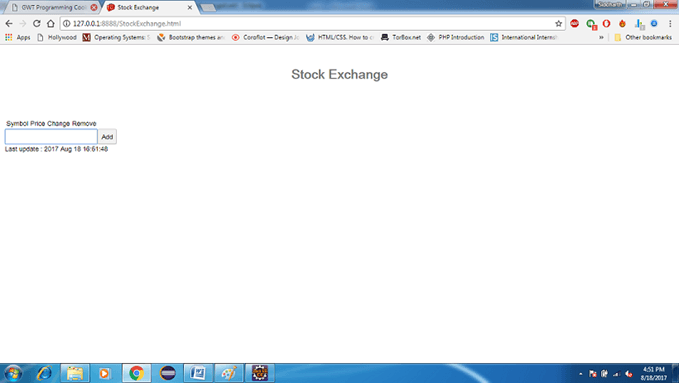 GWT Stock Exchange App 1