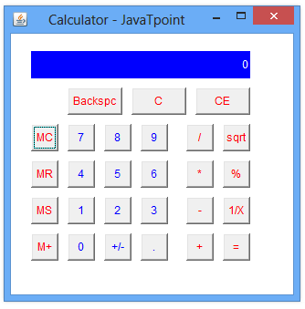 Calculator in Java with source code