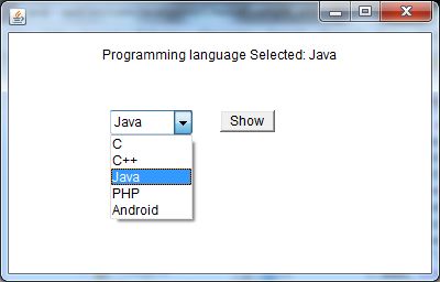 java awt choice example 2