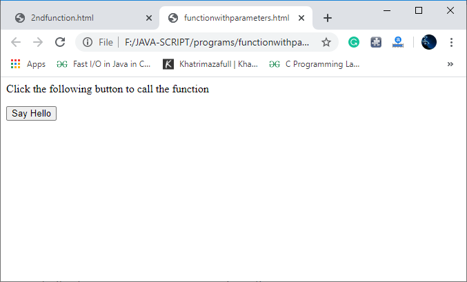 How to write a function in JavaScript | Online Tutorials Library List ...