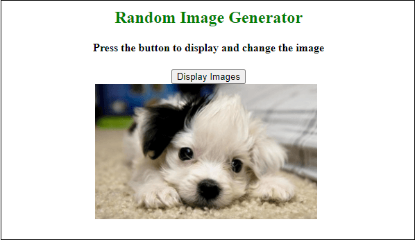 Random image generator in JavaScript