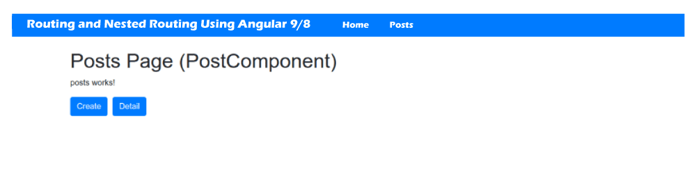 Angular 9/8 Routing and Nested Routing