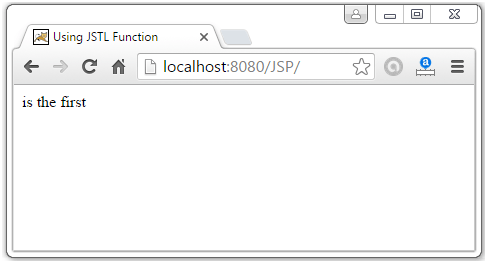 JSTL Function Tags11
