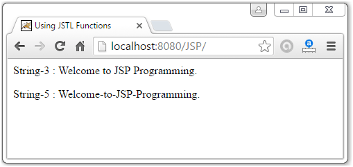 JSTL Function Tags8