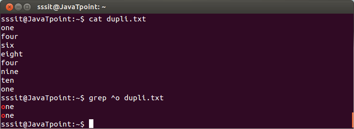 Linux Grep Regular Expression6