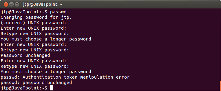 Linux User Password1