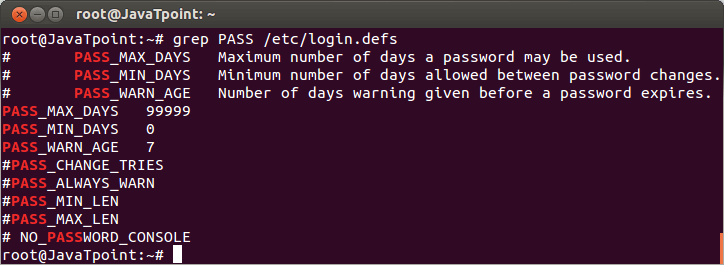 Linux User Password8