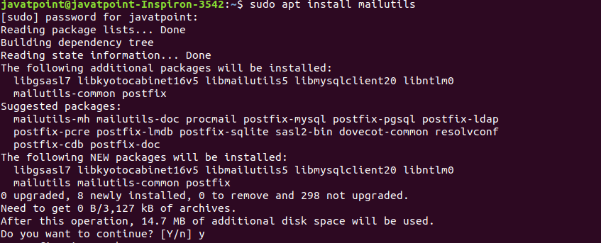 Linux mail Command