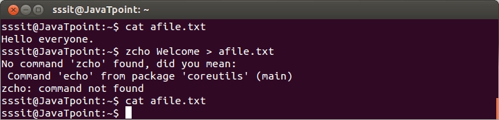 Linux Output Redirection2