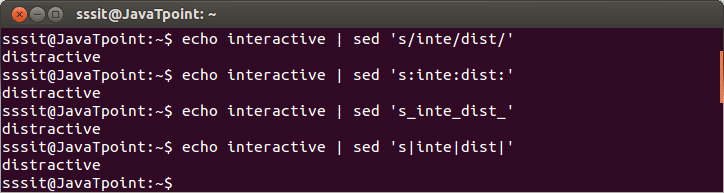 Linux Sed Regular Expression1