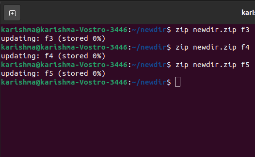 Linux Zip Command