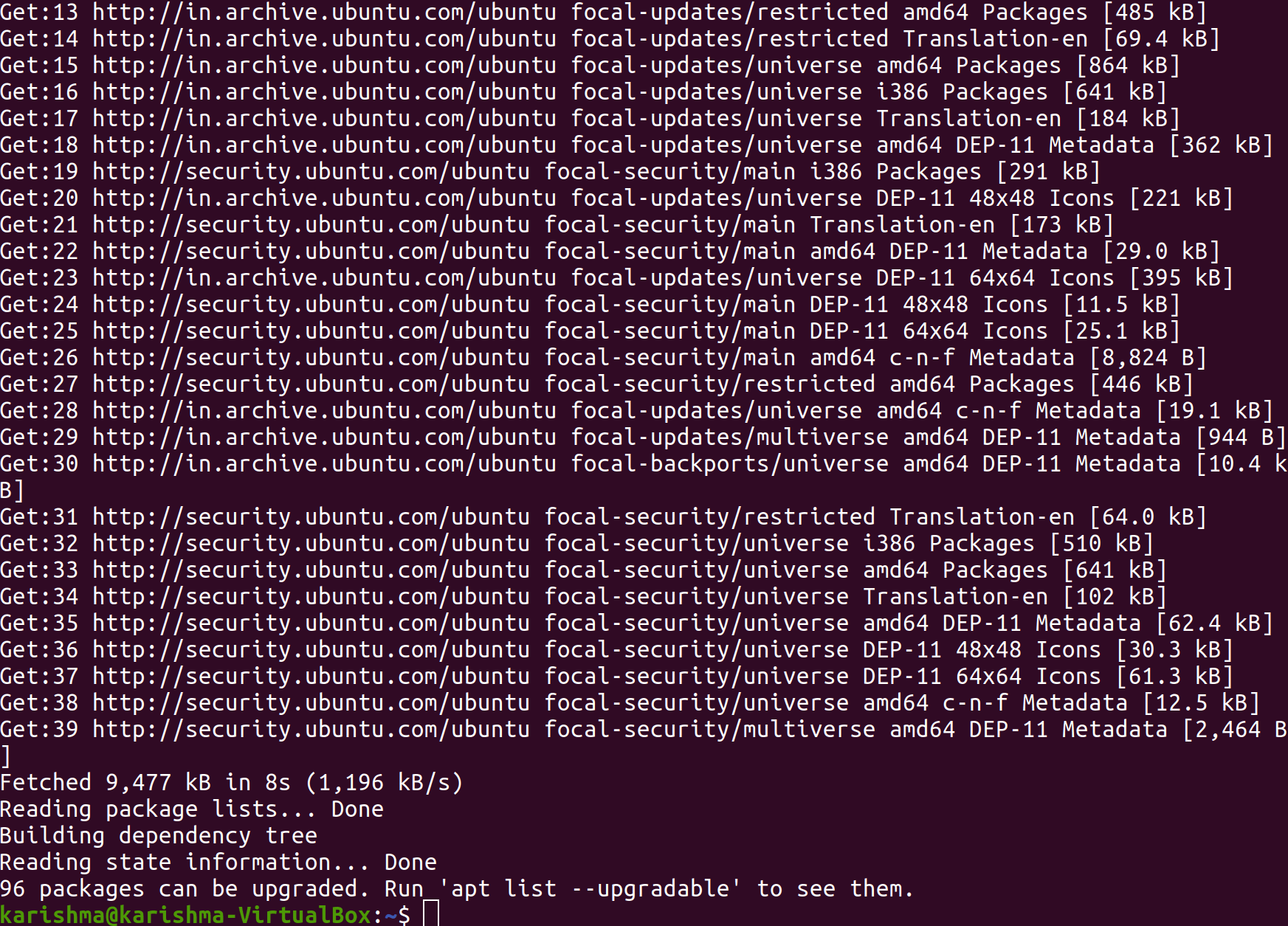 Ubuntu Update Command