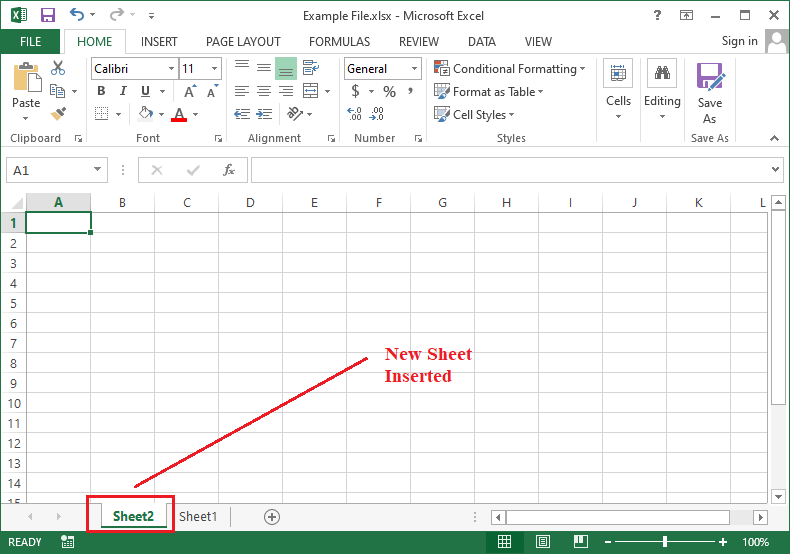 Excel New Sheet Shortcut