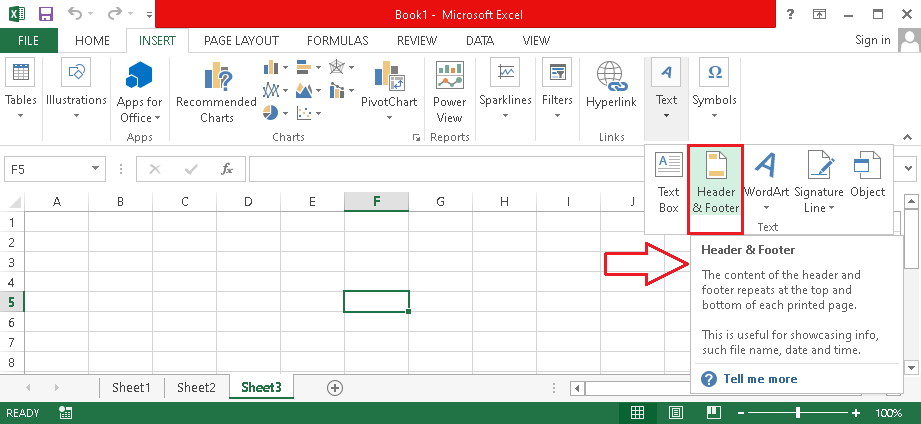 Features of MS Excel