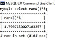 MySQL Math RAND() Function