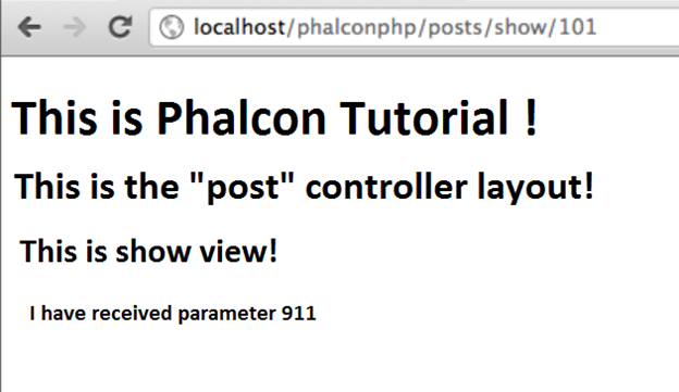 Phalcon Views 1