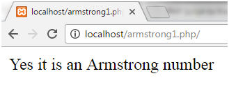 PHP Armstrong number 1