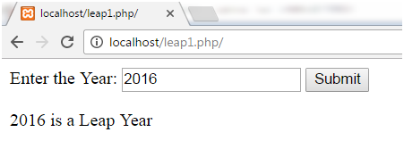 PHP Leap year 2