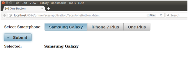 PrimeFaces SelectOneButton 2
