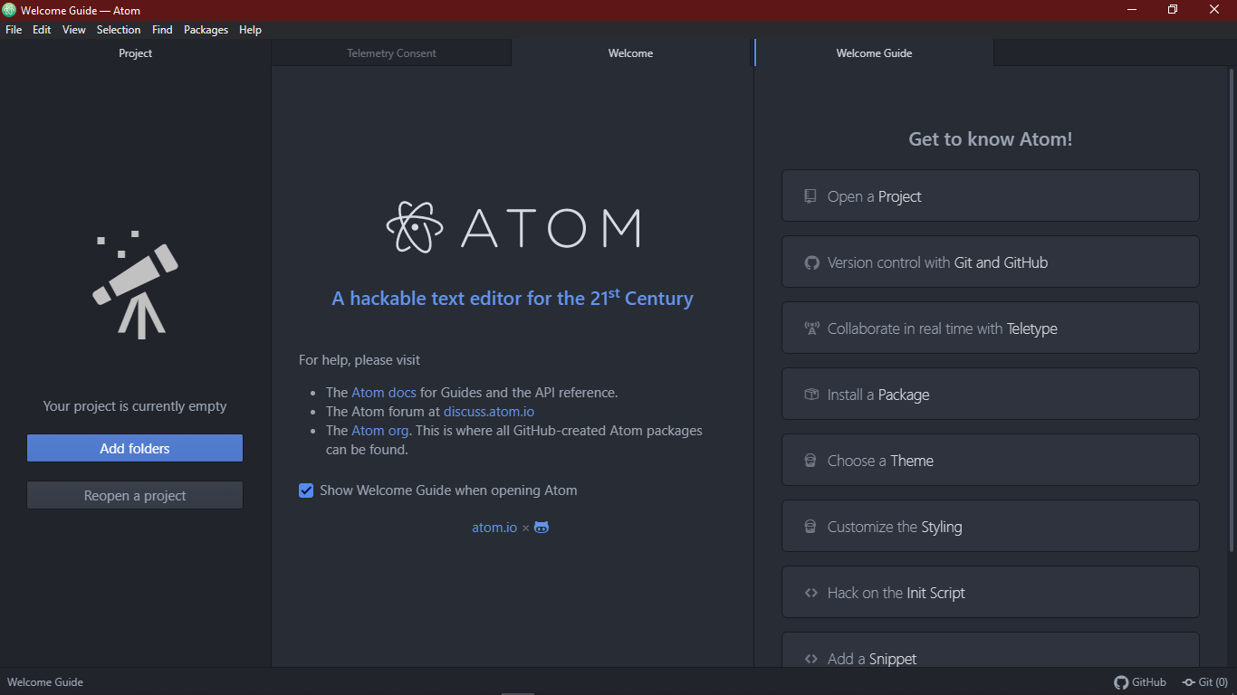 Atom Python