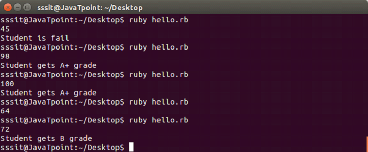 Ruby if else 6