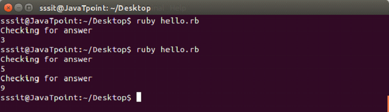 Ruby while loop 3