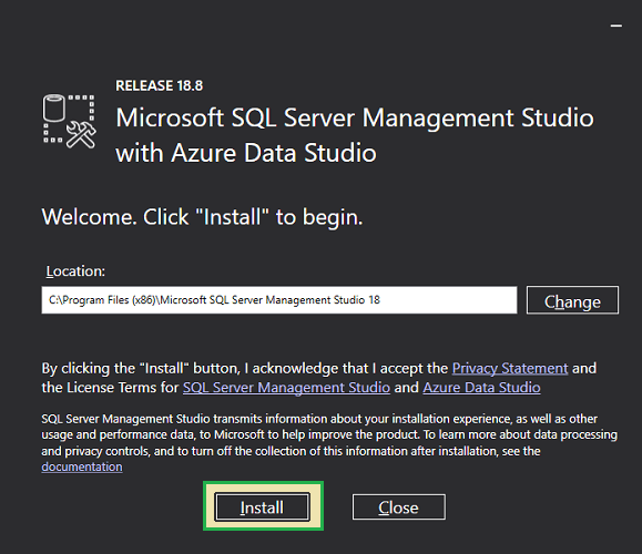 SQL Server Management Studio 