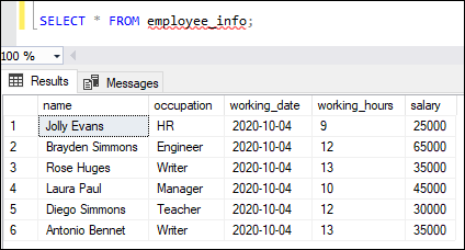 SQL Server Rename Table