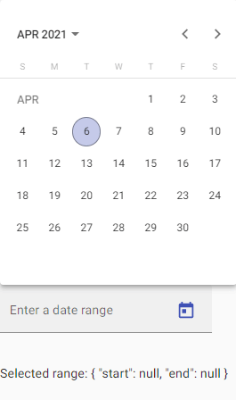 Angular Material Datepicker