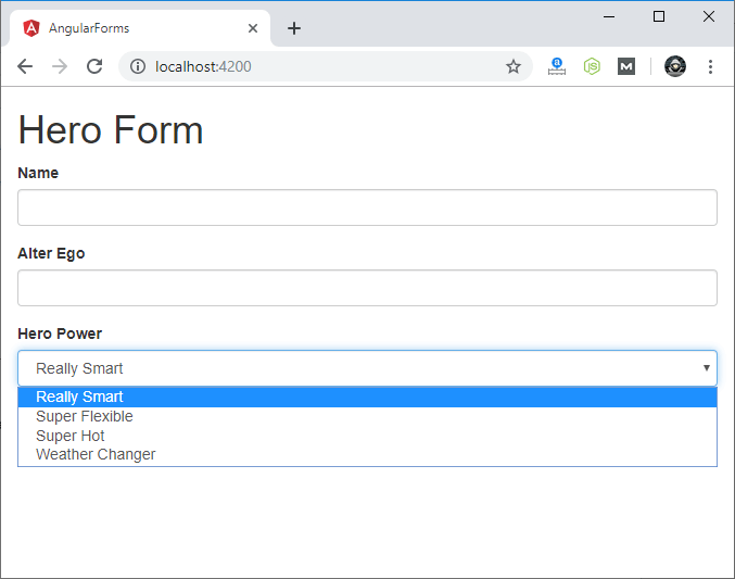Template-driven Forms