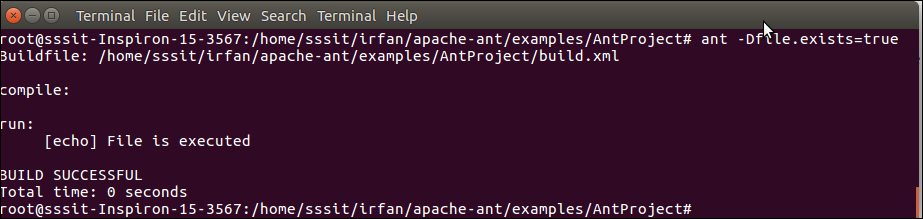 Apache Ant If and Unless