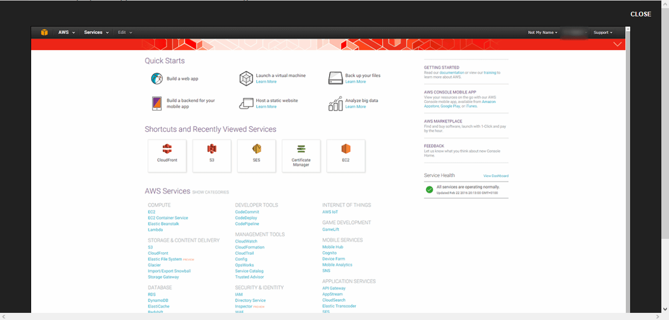 What is AWS Console